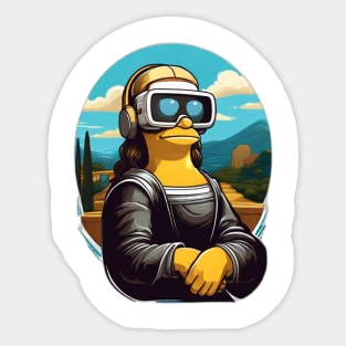 Virtual Mona Lisa Sticker